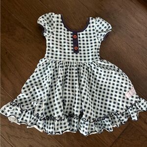 SweetHoney Blue and White Gingham Dress
